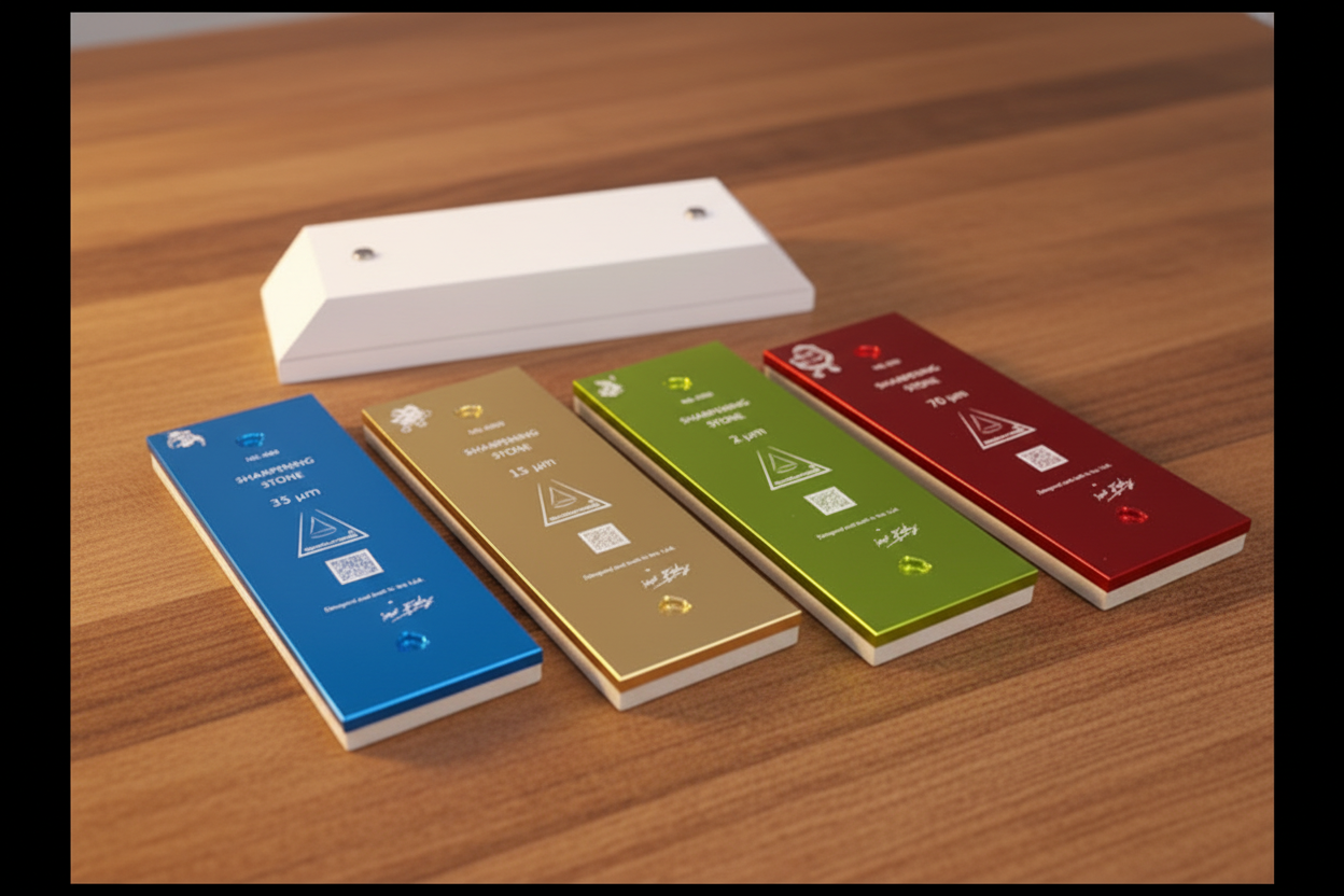 4-Stone Sharpening Set with Nano Stage