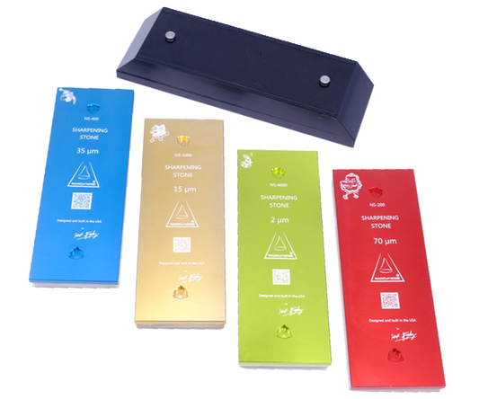 4-Stone Sharpening Set with Nano Stage