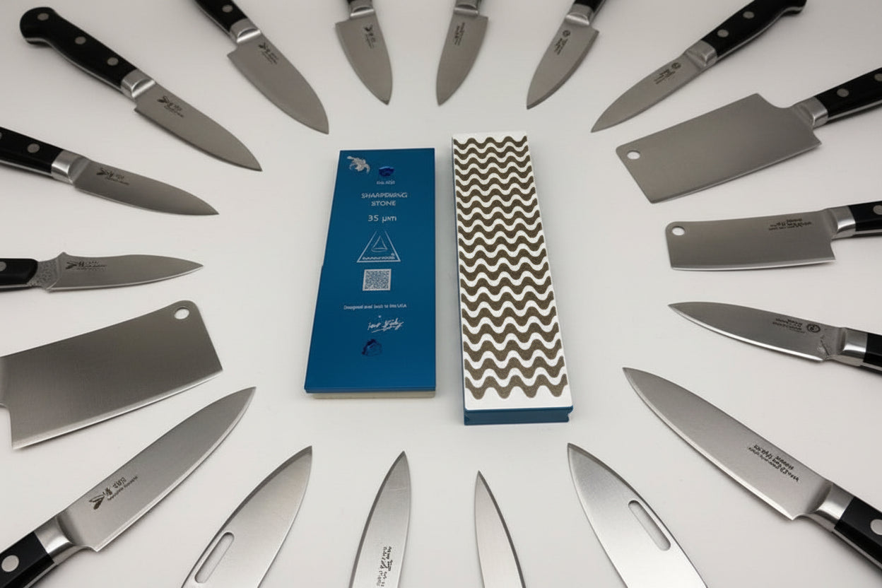 Surf Combo 1 - Surf Diamond Lapping Plate (Medium) and #400 ceramic stone