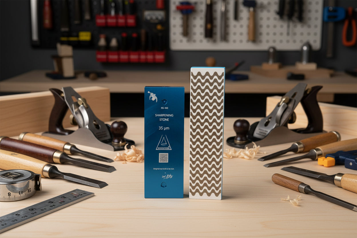 Surf Combo 1 - Surf Diamond Lapping Plate (Medium) and #400 ceramic stone