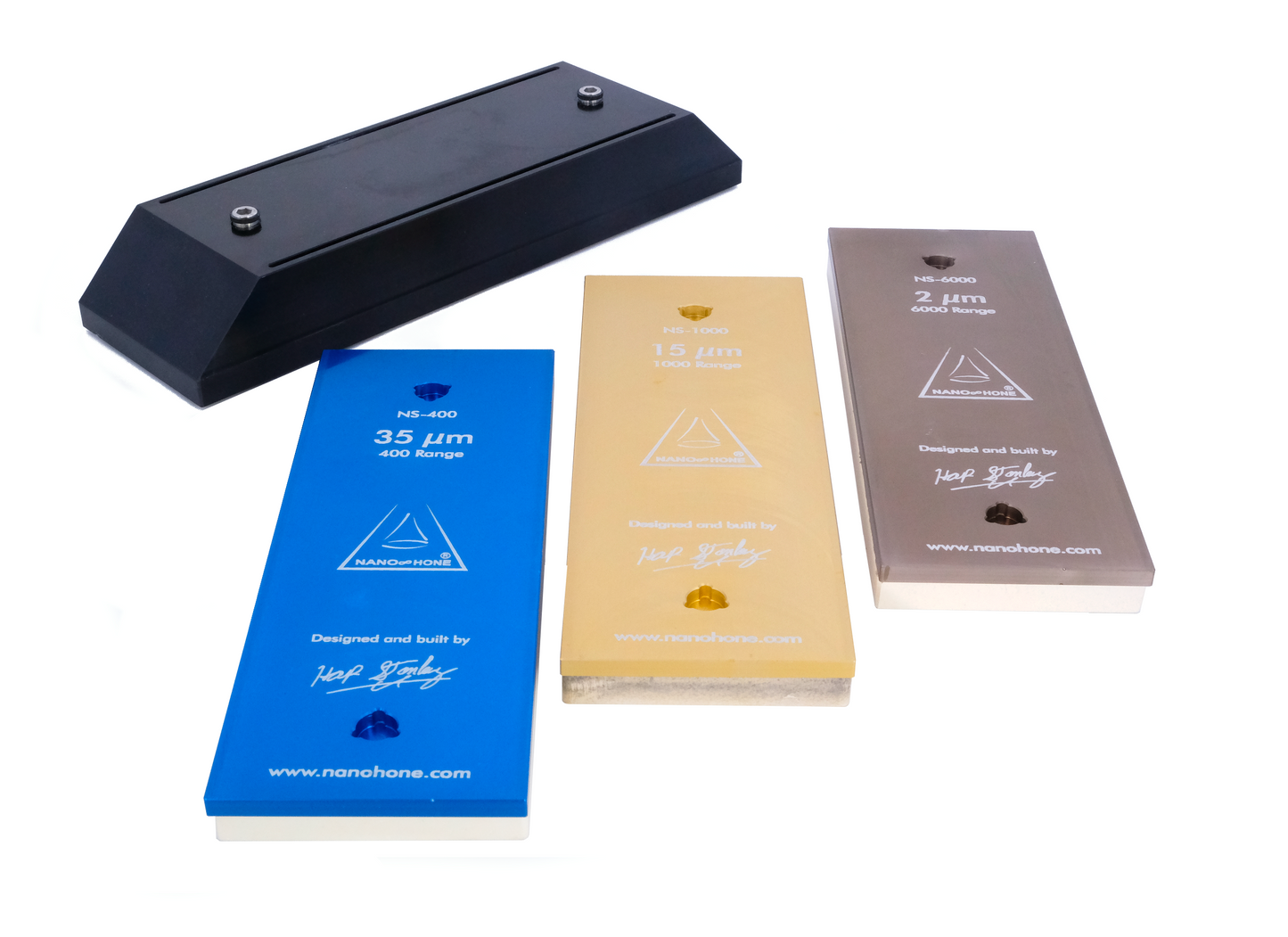 3-Sharpening Stone Set with Nano Stage